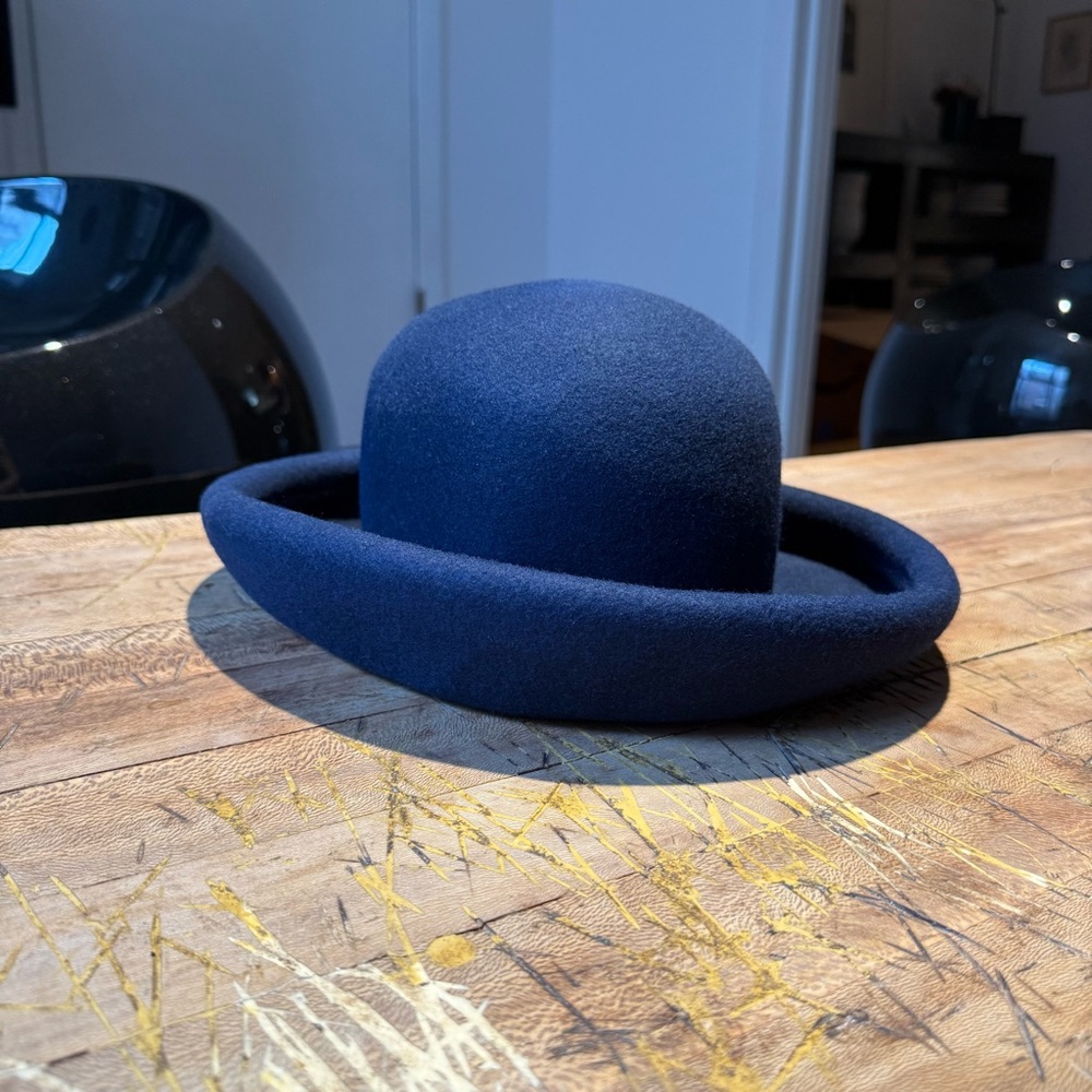 Laura Ashley Navy Bowler Hat